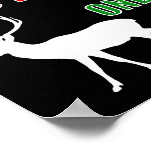 Affiche de chasse drôle Drop 200lbs blk (Coin)