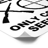 Affiche de chasse drôle pas pour tout le monde (Coin)