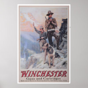 Affiche de chasse vintage Impression d'art sportif