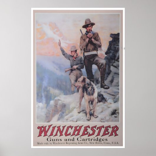 Affiche de chasse vintage Impression d'art sportif (Devant)