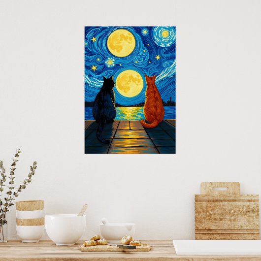 Affiche de chat (Cuisine)