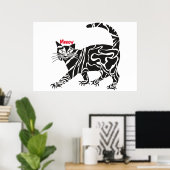 Affiche de chat (Bureau à domicile)
