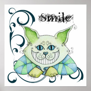 Affiche de chat de Cheshire