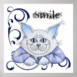 Affiche de chat de Cheshire