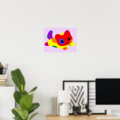 Affiche de chat de fierté LGBT+ (Bureau à domicile)