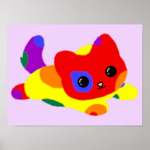 Affiche de chat de fierté LGBT+