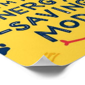 Affiche de chat drôle, chat de dessin animé portan (Coin)