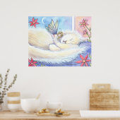 Affiche de chat mignon et de fée par Molly Harriso (Cuisine)