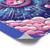 Affiche de chat Mignon Meowstranaut – Art mural de (Coin)