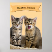 Affiche de chaton Hakuna Matata (Devant)