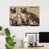 Affiche de chats (Bureau à domicile)