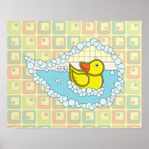 Affiche de Chaucer le canard en caoutchouc