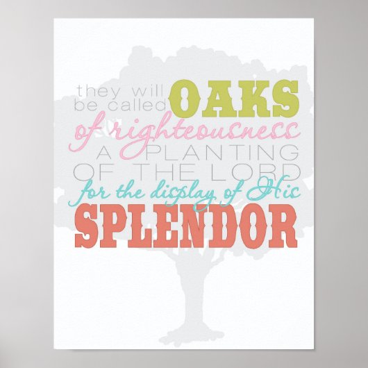 affiche de chênes de justice (carnaval) (Devant)