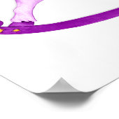 Affiche de cheval à bascule en aquarelle pour cham (Coin)