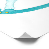 Affiche de cheval à bascule en aquarelle pour nurs (Coin)