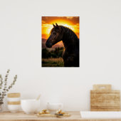 Affiche de cheval Art équestre (Cuisine)