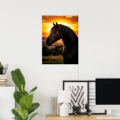 Affiche de cheval Art équestre (Bureau à domicile)
