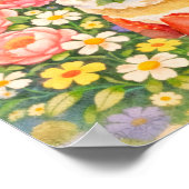 Affiche de cheval d'anniversaire mignonne – Aquare (Coin)