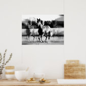 Affiche de cheval en course - Impressions de poste (Cuisine)