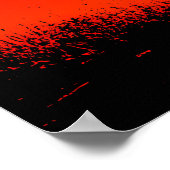 Affiche de cheval en course – Silhouette noire sur (Coin)