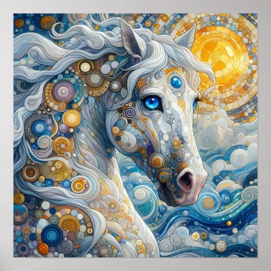 Affiche de cheval fantastique (Devant)