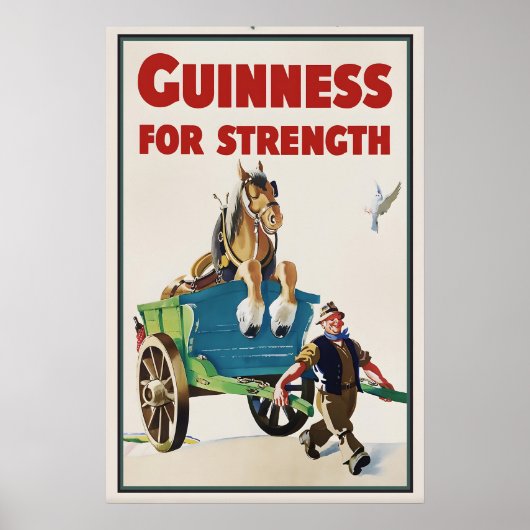 Affiche de cheval Guinness Impression vintage Joh (Devant)