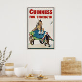 Affiche de cheval Guinness Impression vintage Joh (Cuisine)