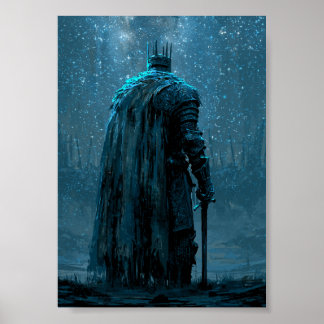 Affiche de Chevalier à Cape Rouge de Dark Fantasy