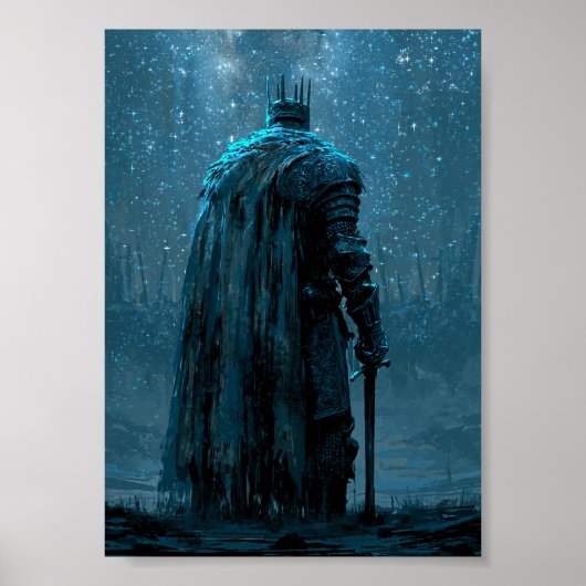 Affiche de Chevalier à Cape Rouge de Dark Fantasy (Devant)