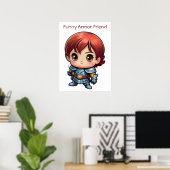 Affiche de chevalier comique Funny Armor Friend po (Bureau à domicile)