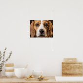 affiche de chien Beagle adorable (Cuisine)