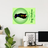 Affiche de Chien Chakras (Bureau à domicile)