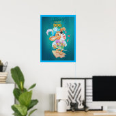 Affiche de chien pirate heureux  (Bureau à domicile)
