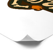 Affiche de chien squelette cool pour Halloween, il (Coin)