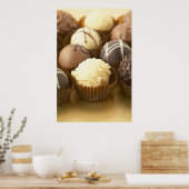 Affiche de chocolat truffes (Cuisine)