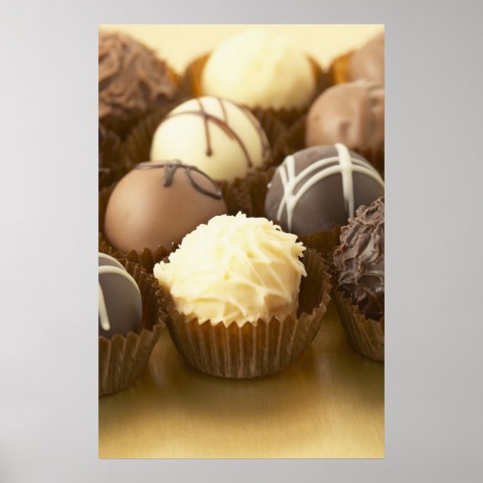 Affiche de chocolat truffes (Devant)