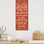 Affiche de choix motivationnel (Cuisine)