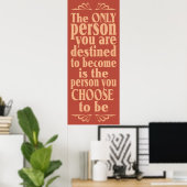 Affiche de choix motivationnel (Bureau à domicile)