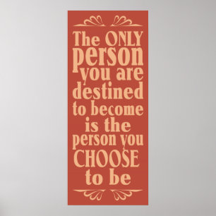 Affiche de choix motivationnel