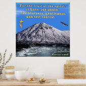 Affiche de chrétien de Galatians (Cuisine)