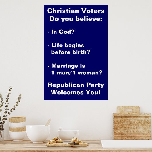 Affiche de Christian Voters (Cuisine)