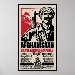 Affiche de cinéma anti-guerre en Afghanistan