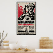 Affiche de cinéma anti-guerre en Afghanistan (Cuisine)