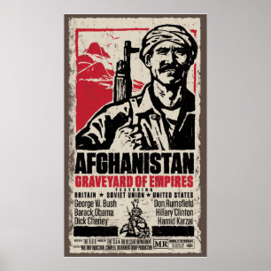 Affiche de cinéma anti-guerre en Afghanistan