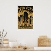 Affiche de cinéma rare et célèbre METROPOLIS (Cuisine)