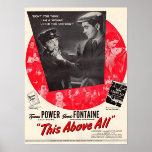 Affiche de cinéma This Above All de 1942
