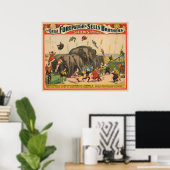 Affiche De Cirque D'acrobates Qui Sautillent Sur L (Bureau à domicile)