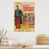 Affiche De Cirque De Foule Admirant Un Soldat Fran (Cuisine)