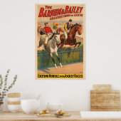 Affiche De Cirque De Jockeys Sur Les Chevaux Qui S (Cuisine)