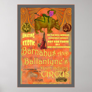 Affiche de cirque de SteamPunk